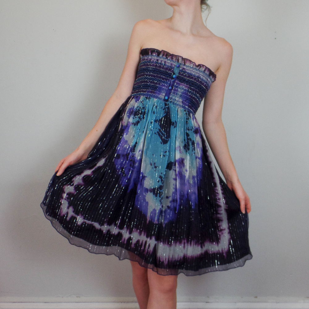 Anna Sui Tropical Galaxy Shimmer Dress
